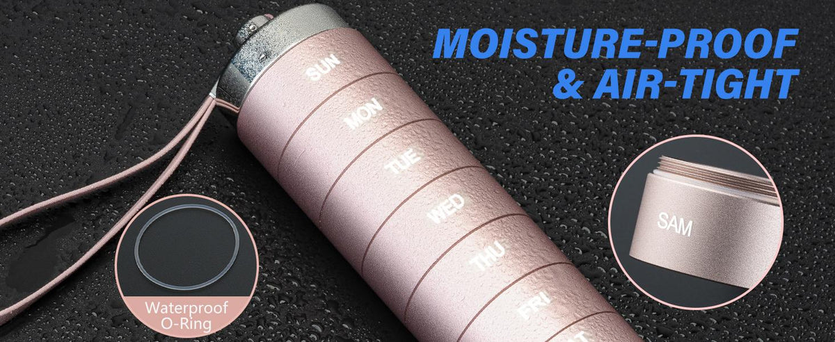 VitaStack™ 7-Day Stackable Metal Pill Organizer
